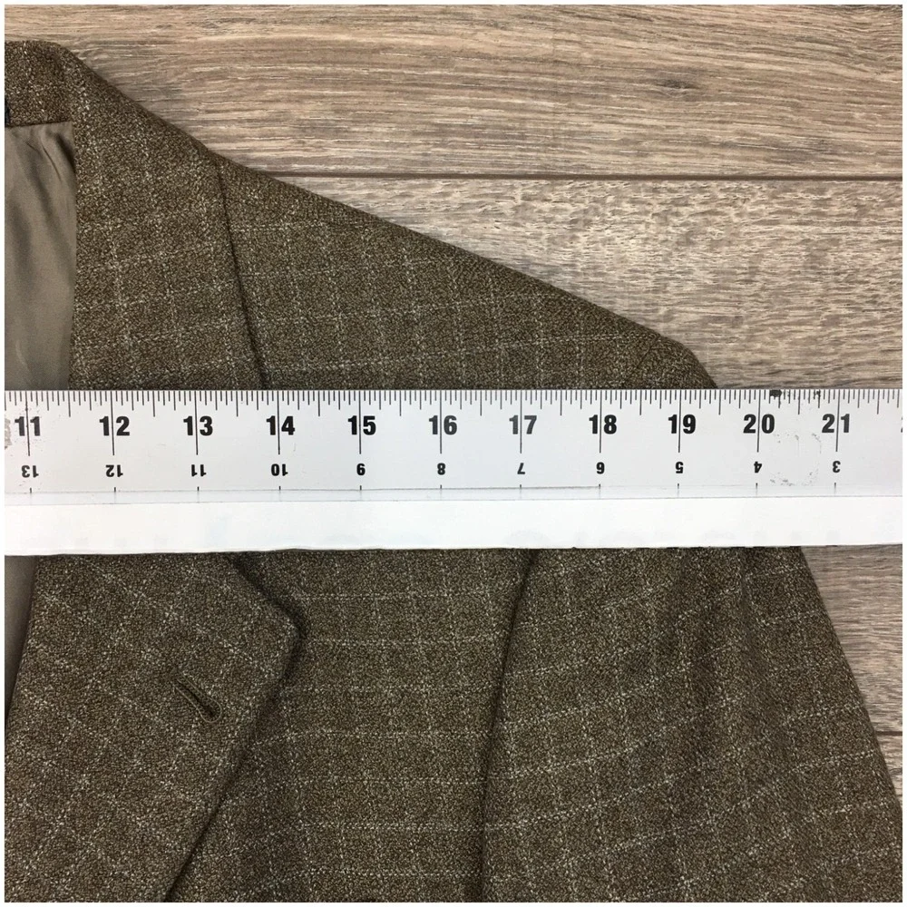 HART SCHAFFNER‎ Mens Knit Blazer Sport Coat Casual Jacket Size 42R Wool Suit USA